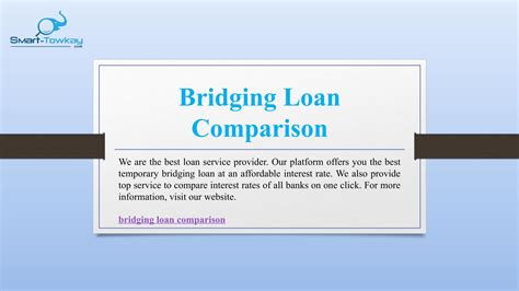 bridging loan comparison uk