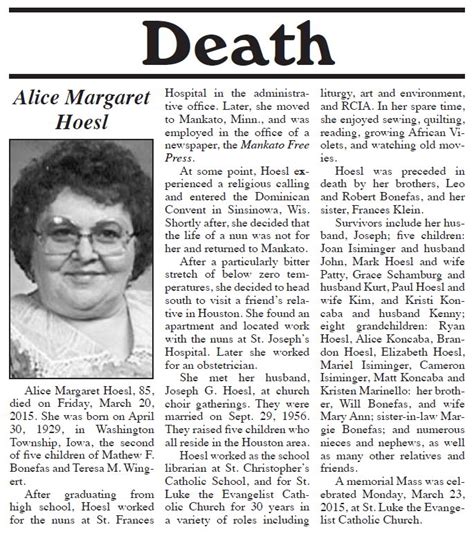 bridgnorth journal online obituaries