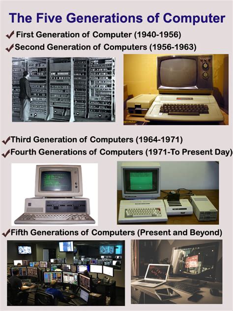 briefly explain the evolution of computer from the 1st to the 5th generation