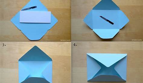 Briefumschlag falten – 3 einfache & schnelle Ideen | DIY Kuvert basteln