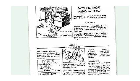 Briggs And Stratton 5hp Engine Manual Service For 5 Hp Model 130202