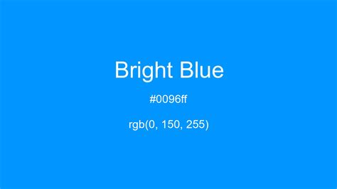 bright blue colour code