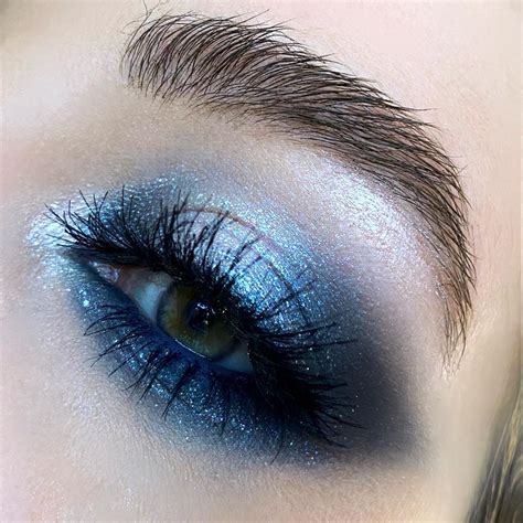 bright blue eyeshadow