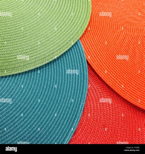 Bright Colored Round Placemats