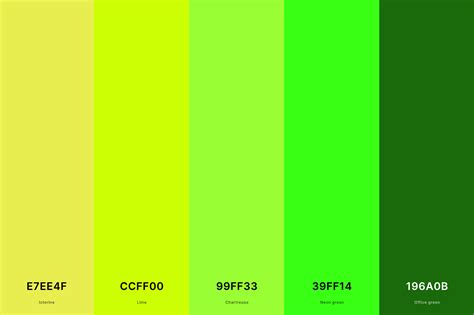 bright lime green hex code
