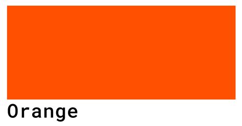 bright orange color code