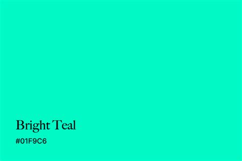 bright teal hex code