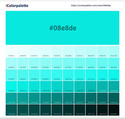 bright turquoise colour code