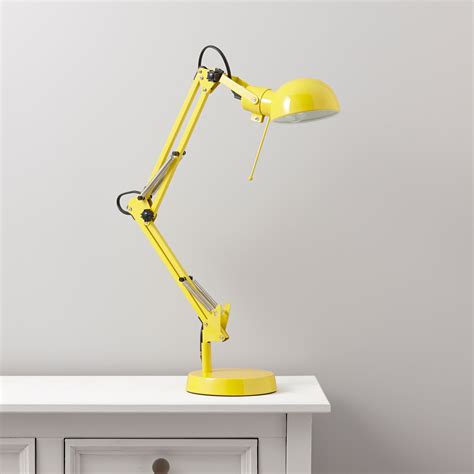 bright yellow desk lamp