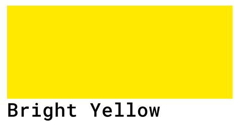 bright yellow hex code