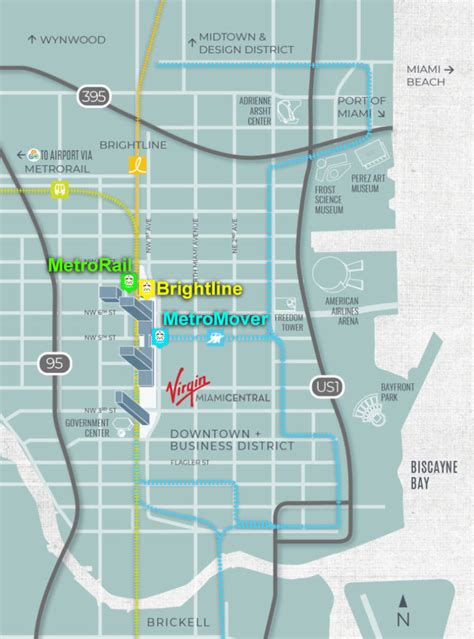 brightline miami station map