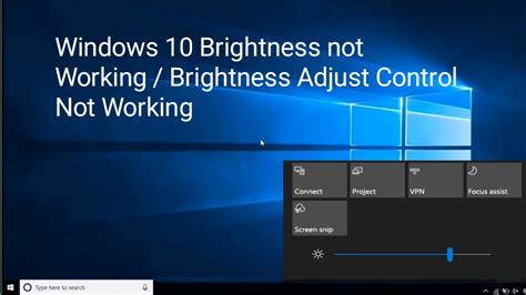 brightness doesn't work windows 11