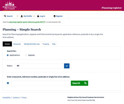 brighton and hove planning register