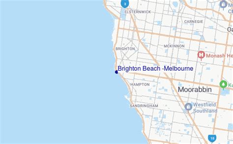 brighton beach melbourne map