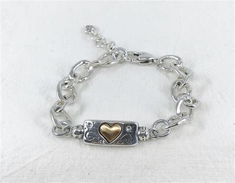 brighton heart bracelet silver
