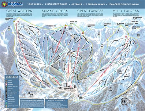 brighton ski resort utah trail map