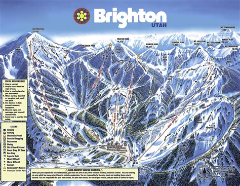 brighton ski trail map