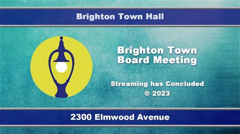 brighton town board agenda