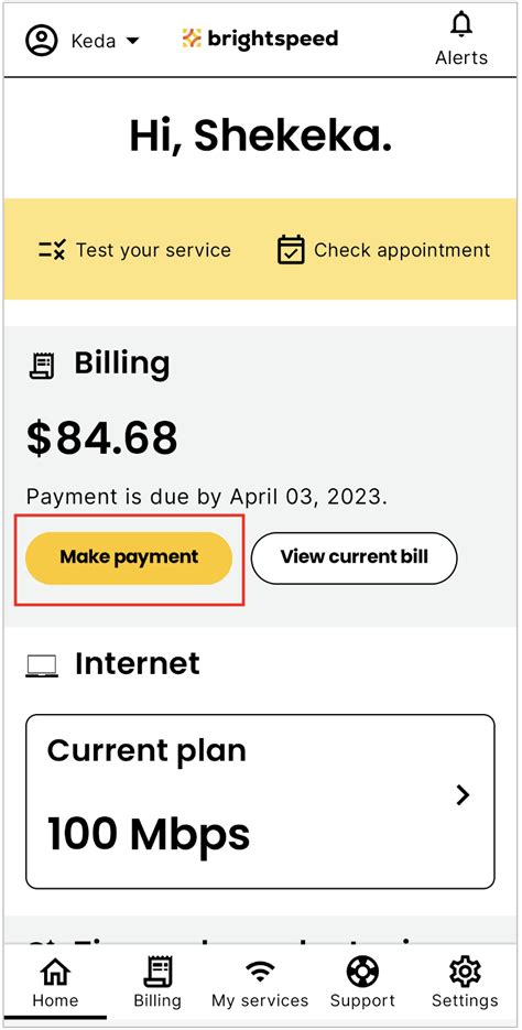 brightspeed login bill pay