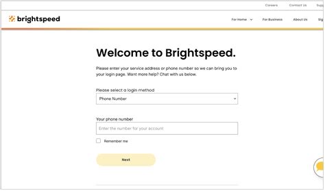 brightspeed login page account