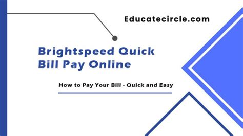 brightspeed pay bill online quick pay