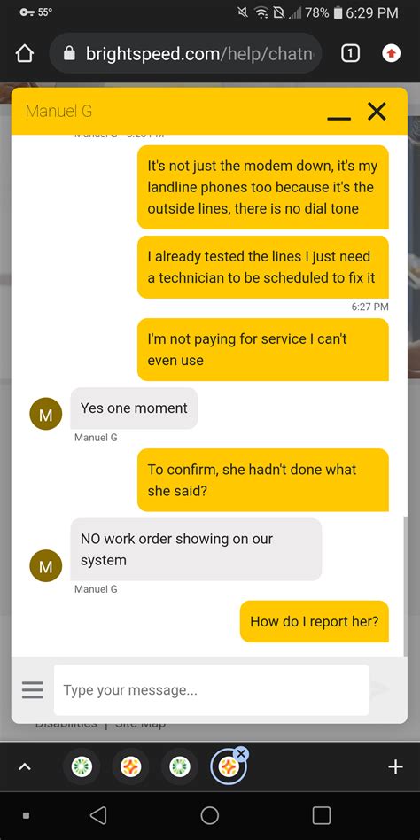 brightspeed tech support chat