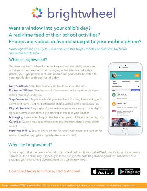 brightwheel app for parents