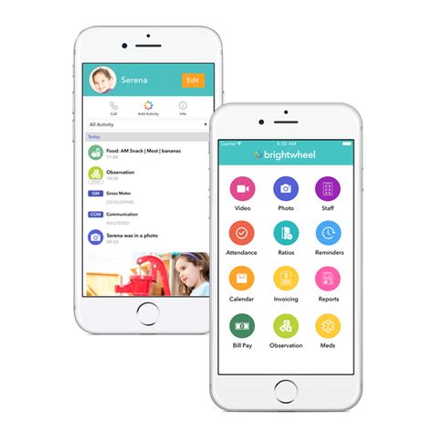 brightwheel daycare app