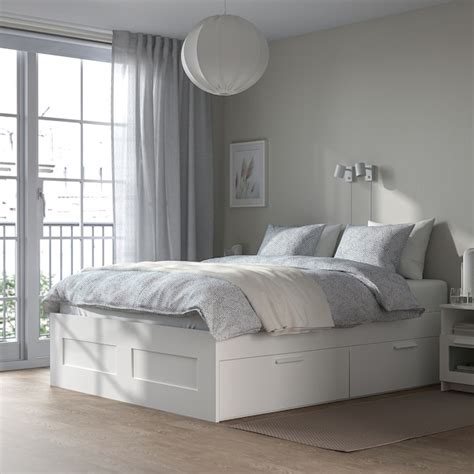 brimnes bed frame with storage white full