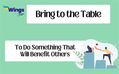 Bring To The Table Meaning Example