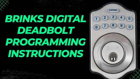 NEW Brinks Electronic Deadbolt Door Lock BackLit Entry Code Keypad