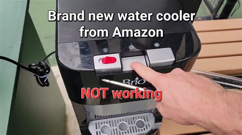 brio water dispenser not dispensing water