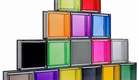 briques de verre couleur 19 cm x 19 cm Revêtement sols