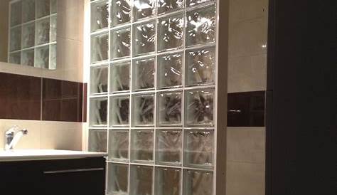 Cloison déco en briques de verre transparentes pour créer