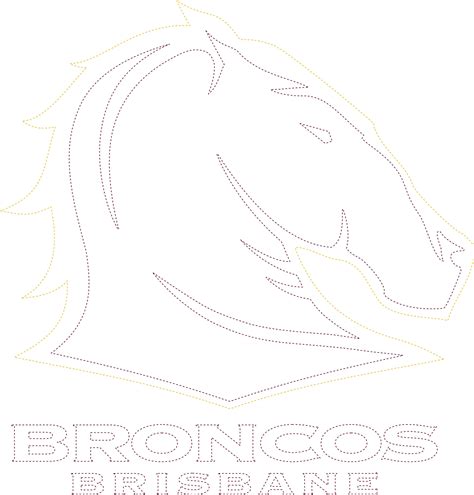 brisbane broncos logo outline