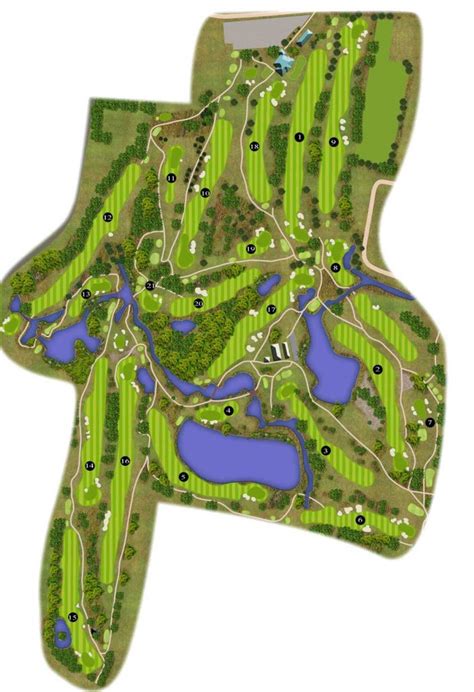 brisbane golf courses map
