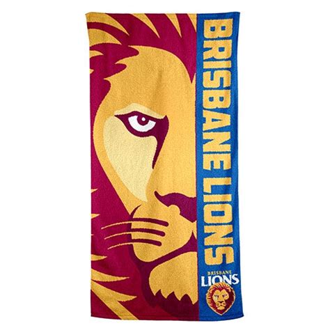 brisbane lions towel best and less
