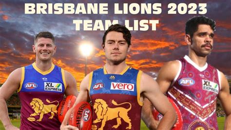 brisbane lions vfl players 2023