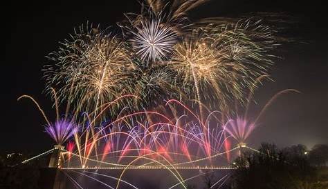 Bristol Suspension Bridge Fireworks Over Clifton , By James Fox