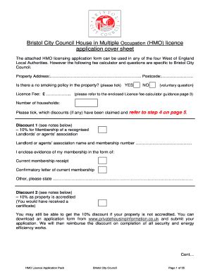 bristol council hmo licence conditions