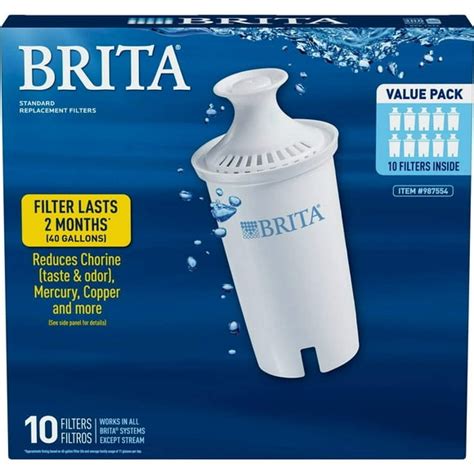 Brita Basic Replacement Water Filters White 2 Count