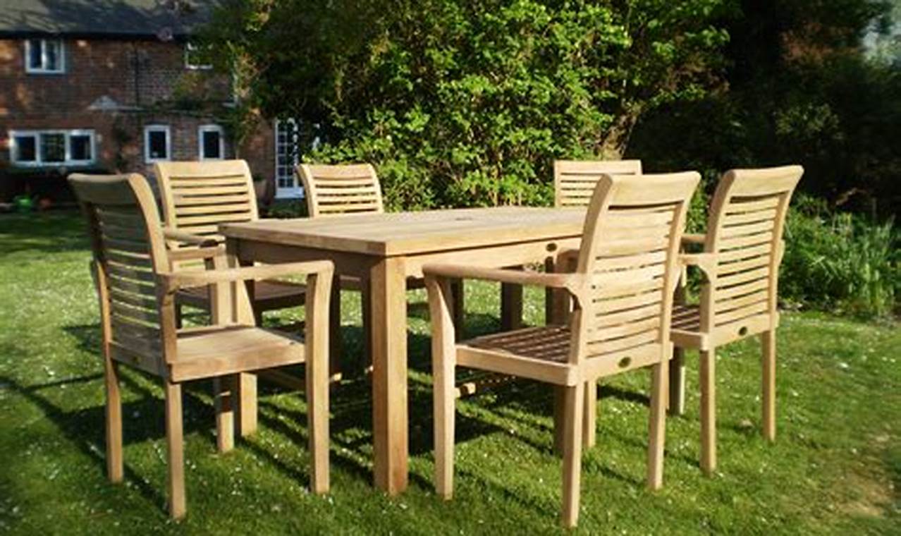 british american teak patio furniture for sale