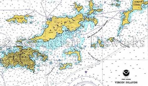 British Virgin Islands Nautical Map