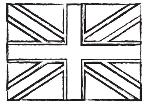 British Flag Template To Colour
