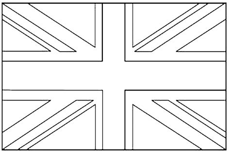 british flag to colour