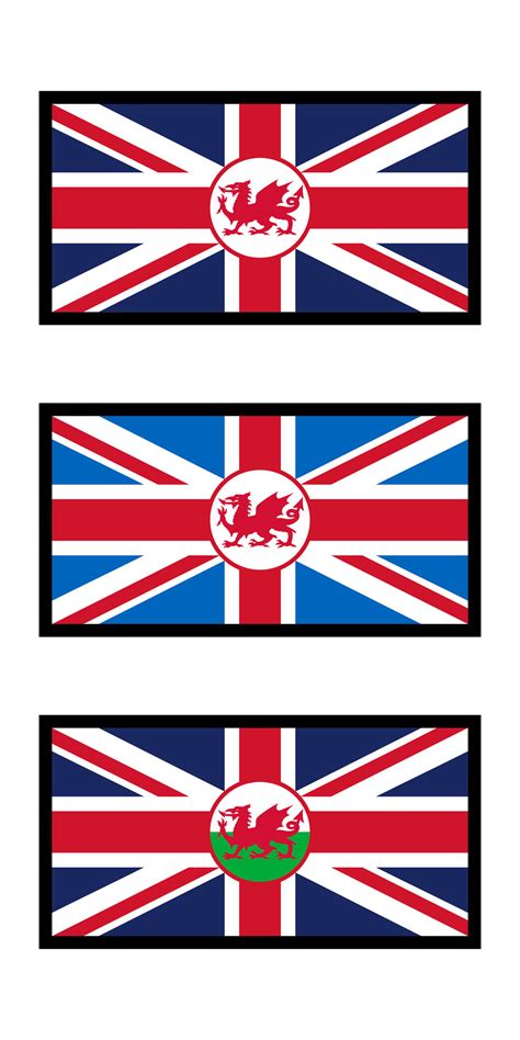 british flag with wales