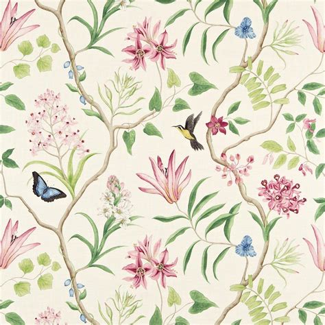 British Floral Wallpaper