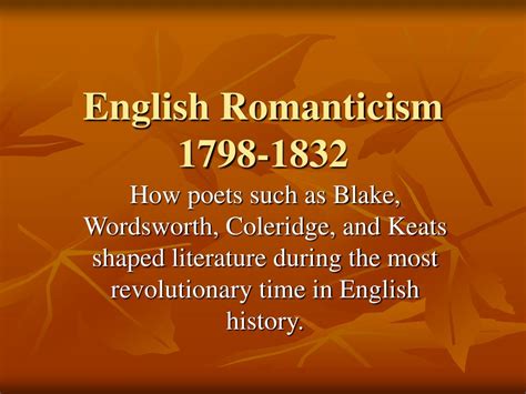 british romanticism literature definition