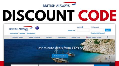 British Airways promo code 2025 20 discount on all flights!