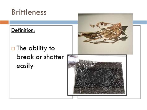 Brittleness Kid Friendly Definition